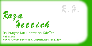 roza hettich business card